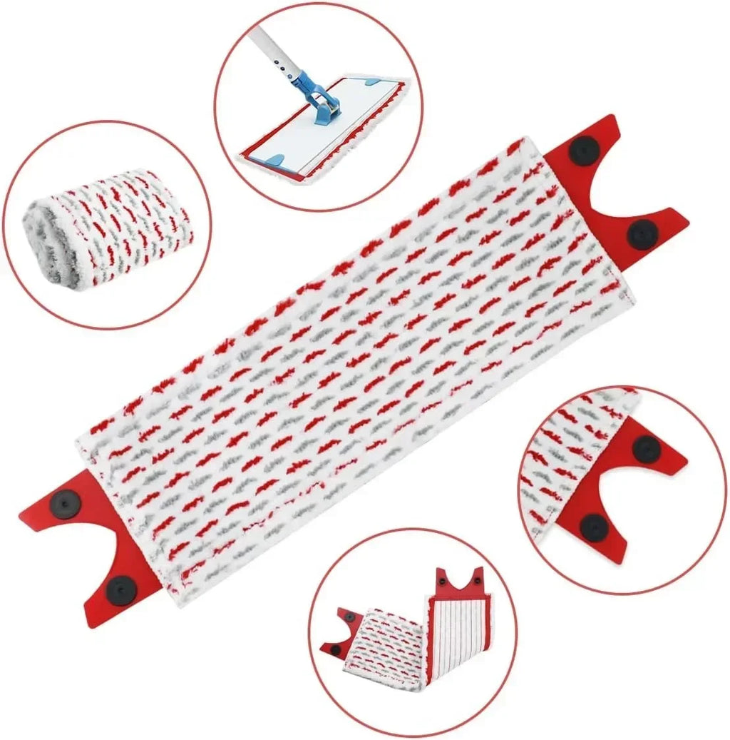 High Quality Microfiber Floor Mop Pads Reusable for UltraMax Quick Drying Machine Washabl Flat Spin Mop Cloth Replacement