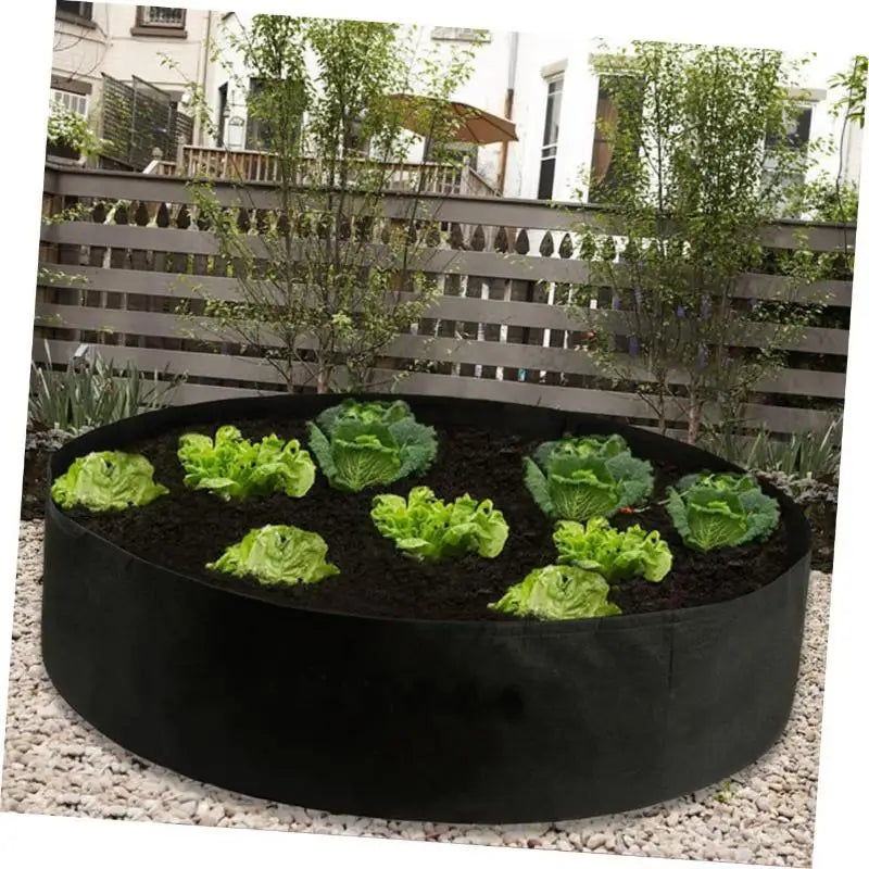 Eco-friendly Garden Grow Bags 1Pcs Circular Large Felt Planting Pot Non-toxic Planter for Home Vegetable Fruit Horticulture