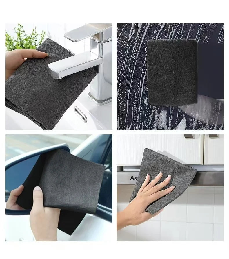 Thickened Magic Mop; Special Glass Cleaning Cloth; No Trace, No Shedding Magic Cloth; Home Use Water and Oil Stain Remover.