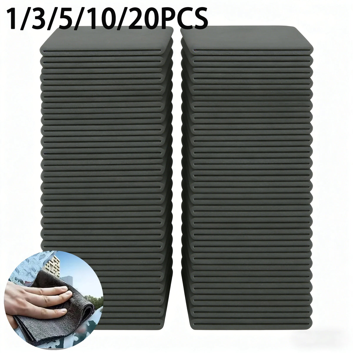 1/5/20PCS Magic Cleaning Cloths Reusable Microfiber Washing Rags Car Window Mirror Wipe Towels Rag Household Kitchen Clean Tools