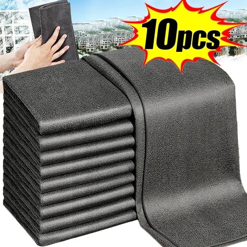 1/5/20PCS Magic Cleaning Cloths Reusable Microfiber Washing Rags Car Window Mirror Wipe Towels Rag Household Kitchen Clean Tools