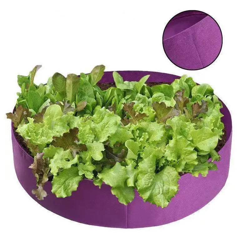 Eco-friendly Garden Grow Bags 1Pcs Circular Large Felt Planting Pot Non-toxic Planter for Home Vegetable Fruit Horticulture