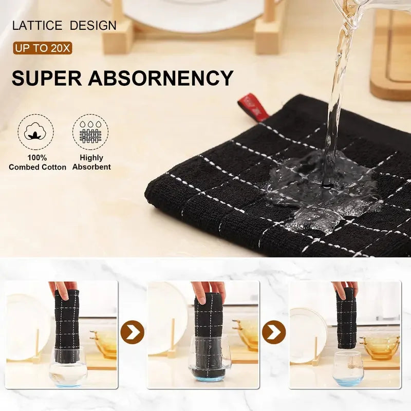 2/4/6/8Pcs Microfiber Dish Towels Dishcloth Ultra Soft And Absorbent Kitchen Towels Household Cleaning Tools Kitchen Wash Cloth