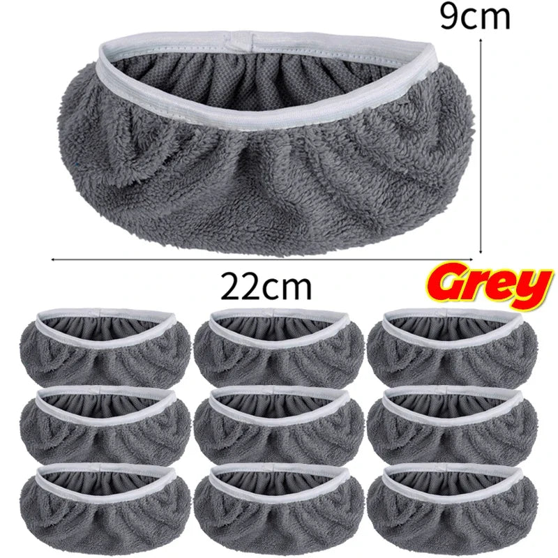 Reusable Microfiber Mop Pads Wet & Dry Cleaning Cloths Furniture Flooring Mop Head Replacement Washable Rag Towels Cleaner Tools