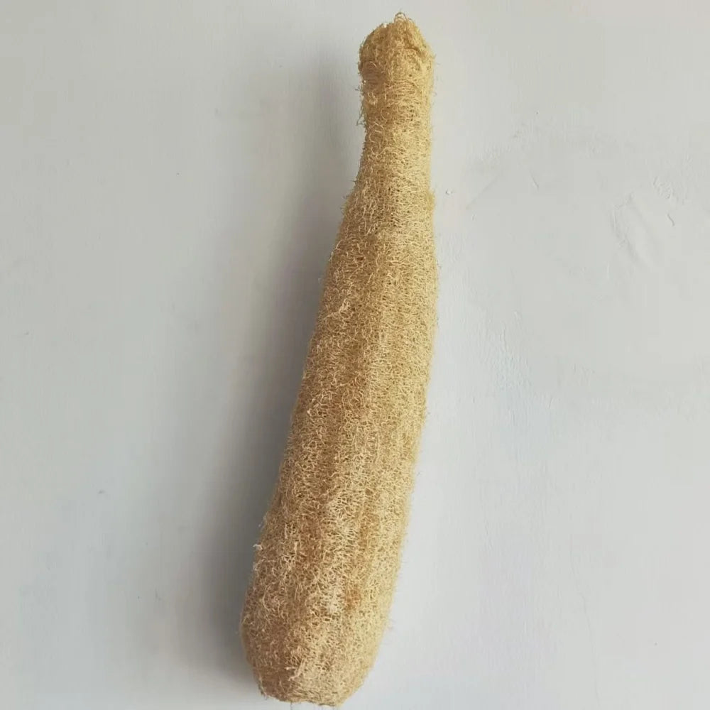 35-40cm Natural Loofah Sponge 100% Plant Fiber Fluffy After Washing Eco-Friendly for Bath Kitchen Cleaning Reusable Scrubber