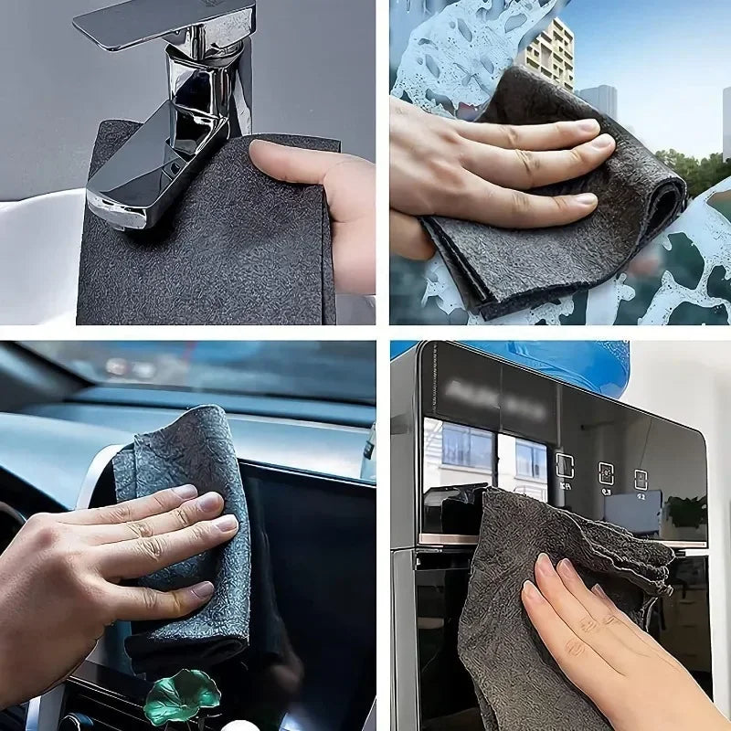 1/5/20PCS Magic Cleaning Cloths Reusable Microfiber Washing Rags Car Window Mirror Wipe Towels Rag Household Kitchen Clean Tools