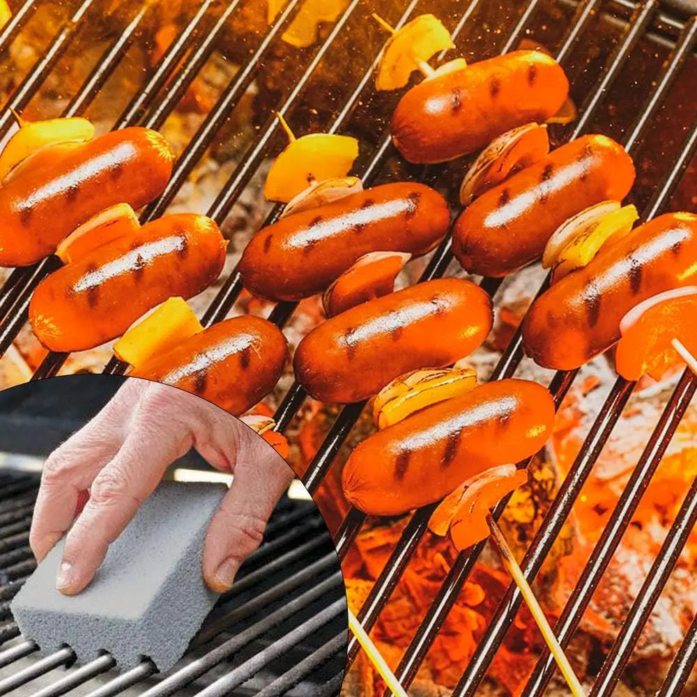1-20PCS Versatile Grade Pumice Stone Grill Cleaning Brick Grease and Oil Remover for Oven Stove Bbq Griddle Frying Pan Flat Top