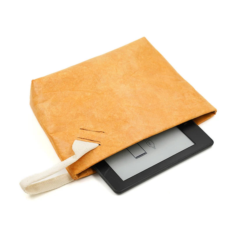 Eco-Conscious & Fashion Cosmetic Bag Lightweight Durable Retro Paper Makeup Bag A Good Travel Companion