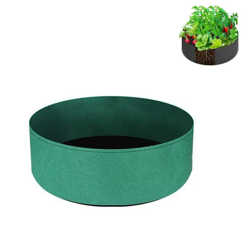 Eco-friendly Garden Grow Bags 1Pcs Circular Large Felt Planting Pot Non-toxic Planter for Home Vegetable Fruit Horticulture