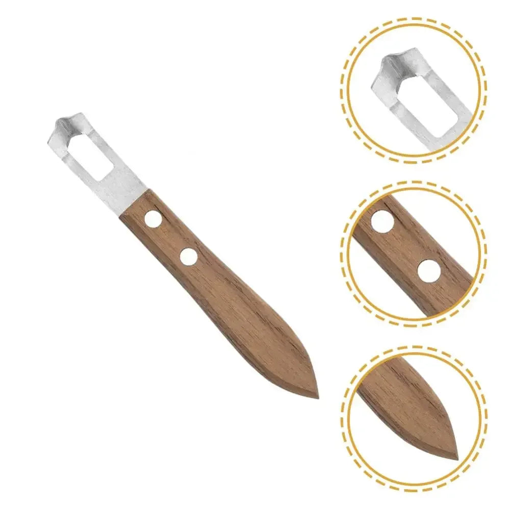1PC Lemon Peeler Corrosion-resistant Fruit Peeler Eco-friendly Rust-proof Wood Handle Kitchen Tool Paring Knife Kitchen Gadgets