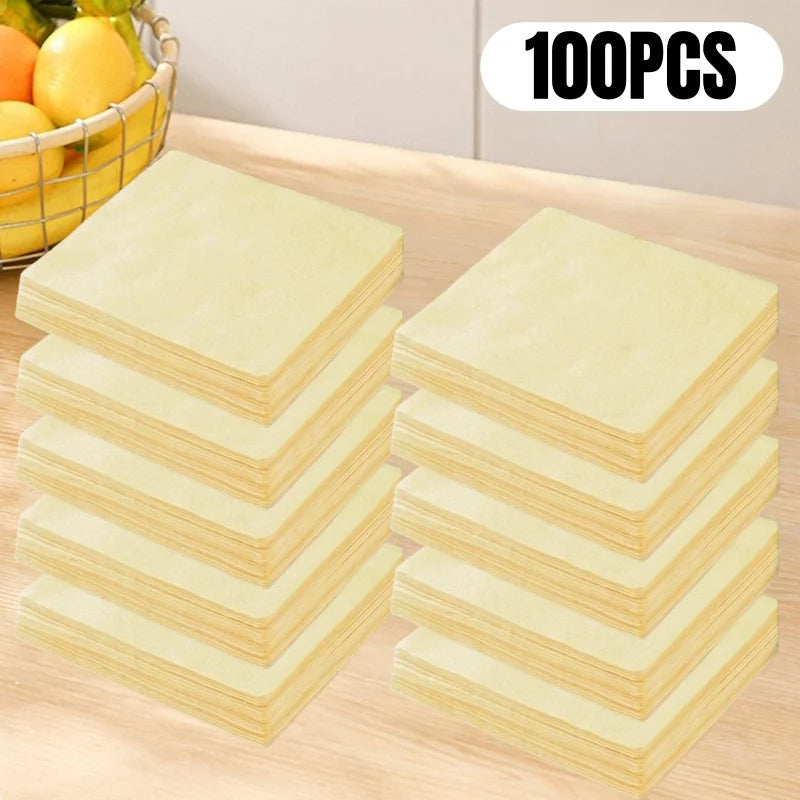 20~100PCs Reusable Loofah Dishcloth Powerful Cleaning Clothes Kitchen Cleaning Tools Microfiber Towel Water Absorbing Rags