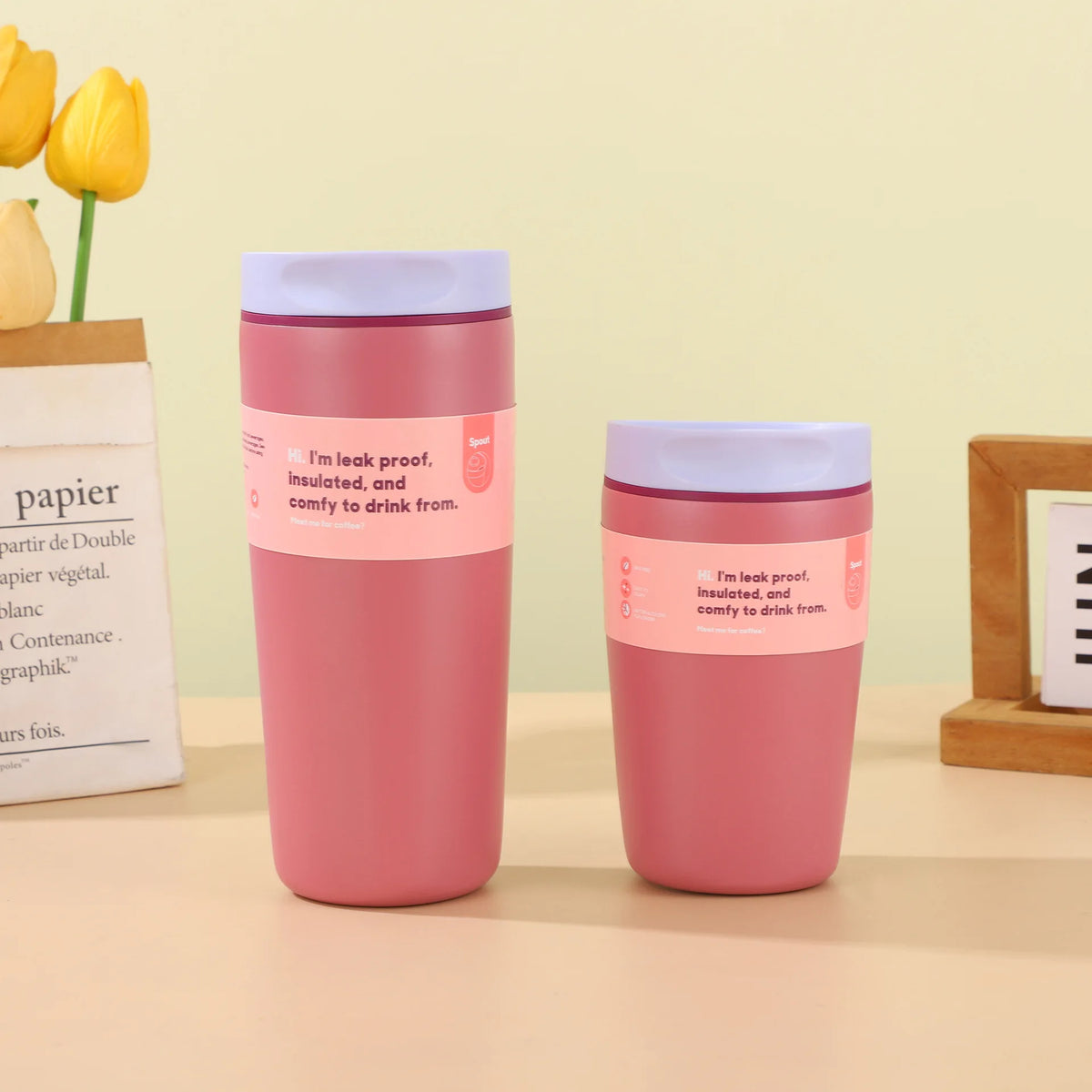 Coffee Cup  Steel Insulated Cup. Office Use. Women's Portable Travel Water Bottle. Super Attractive Appearance. High Quality.