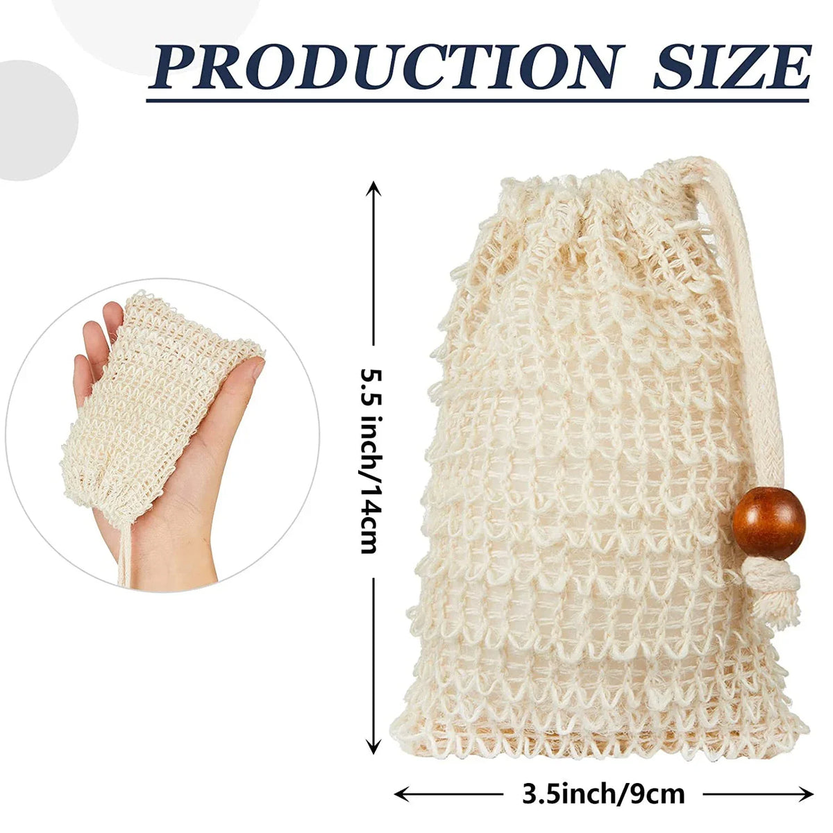30 Pack Exfoliating Soap Bag Natural Soap Saver Pouch Bag for Shower Reusable Bath Soap Bags with Drawstring Bubble Foam Pocket