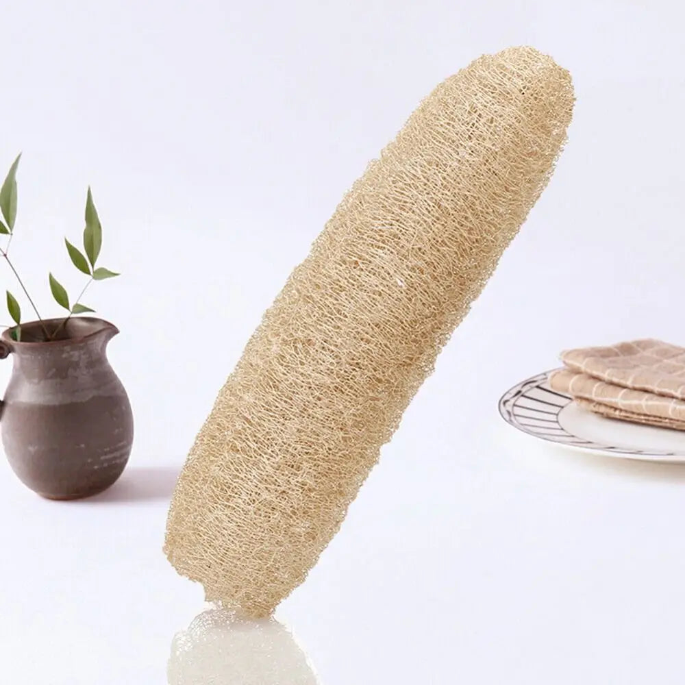 Natural Loofah Luffa Sponge Long Non-stick Body Shower Sponge Good Absorbency Ecological Planting Dishwashing Artifact