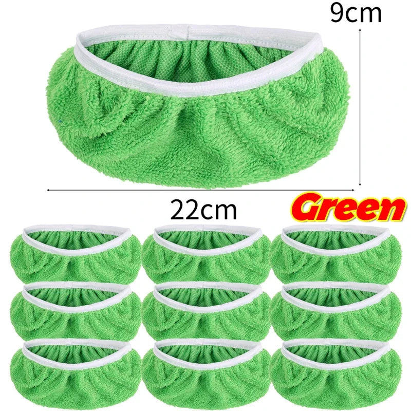 Reusable Microfiber Mop Pads Wet & Dry Cleaning Cloths Furniture Flooring Mop Head Replacement Washable Rag Towels Cleaner Tools