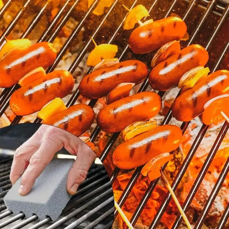 1-20PCS Versatile Grade Pumice Stone Grill Cleaning Brick Grease and Oil Remover for Oven Stove Bbq Griddle Frying Pan Flat Top