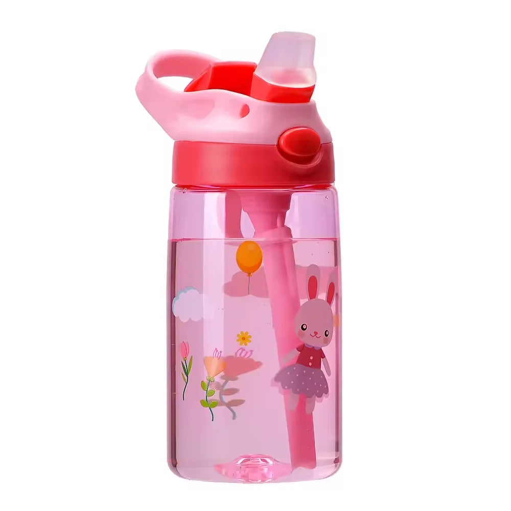 Kids Insulated 316 Stainless Steel Water Bottle with Straw, BPA-Free Sports Metal Water Bottle for Home, Office or Car, 14 OZ