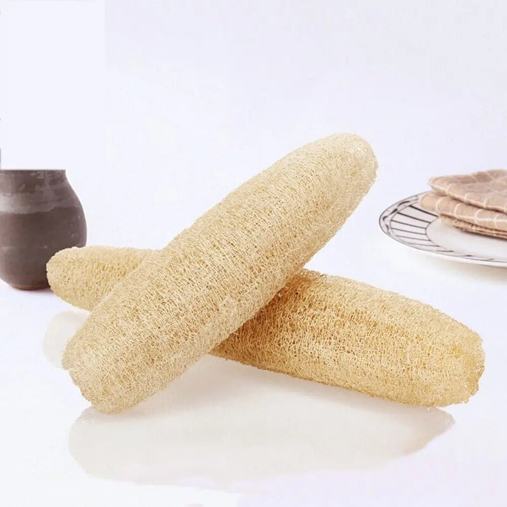 Natural Loofah Luffa Sponge Long Non-stick Body Shower Sponge Good Absorbency Ecological Planting Dishwashing Artifact