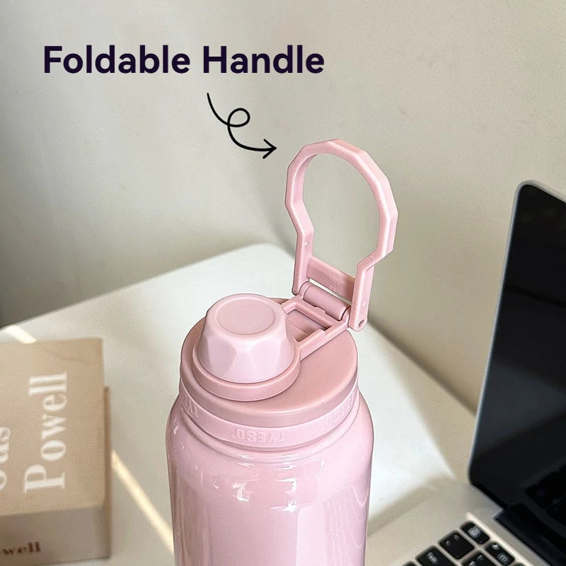TYESO Stainless Steel Thermal Cup Car Insulated Flask Water Tumbler for Outdoor Sports Thermos Bottle Travel Vacuum Flasks