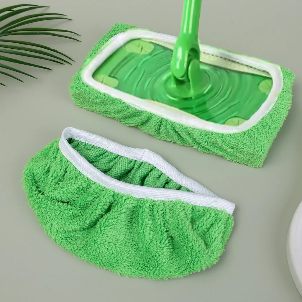 Reusable Microfiber Mop Pads Wet & Dry Cleaning Cloths Furniture Flooring Mop Head Replacement Washable Rag Towels Cleaner Tools