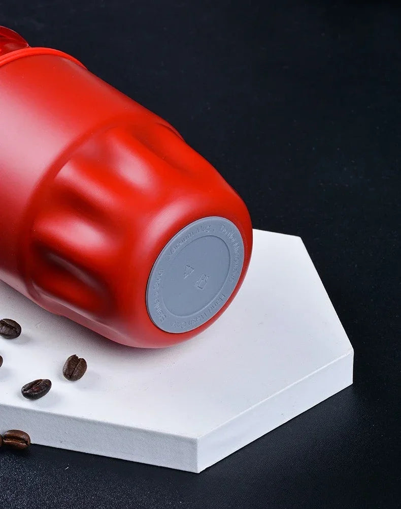 260ML 450ML  Thermal Coffee Mug Leakproof Portable Travel Tumbler with Lid Stainless Steel Cup for Car Work Hot Cold Drink