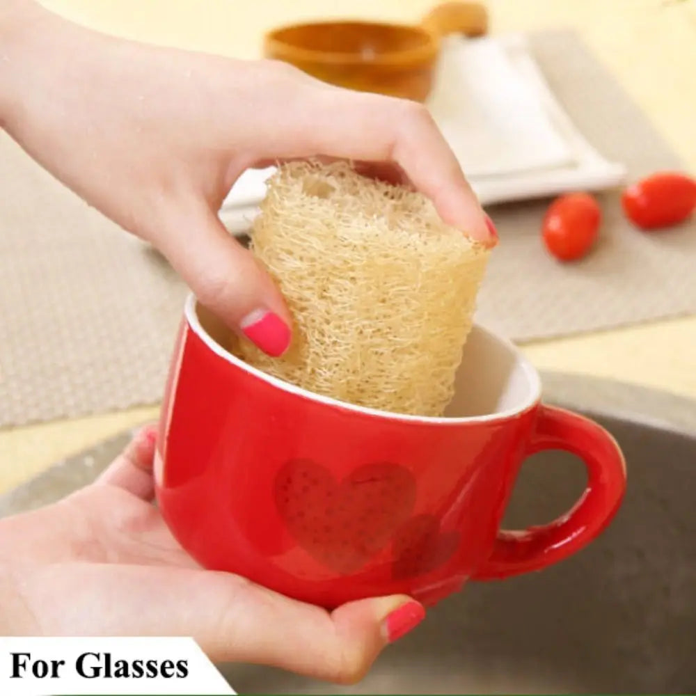 Natural Loofah Luffa Sponge Long Non-stick Body Shower Sponge Good Absorbency Ecological Planting Dishwashing Artifact