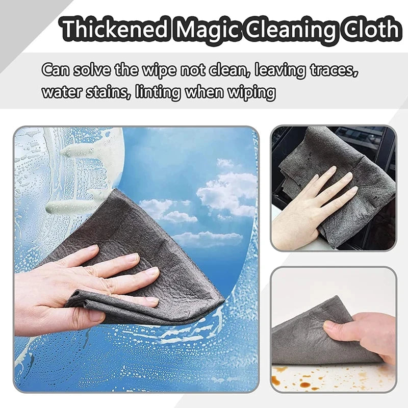 Thickened Magic Mop; Special Glass Cleaning Cloth; No Trace, No Shedding Magic Cloth; Home Use Water and Oil Stain Remover.