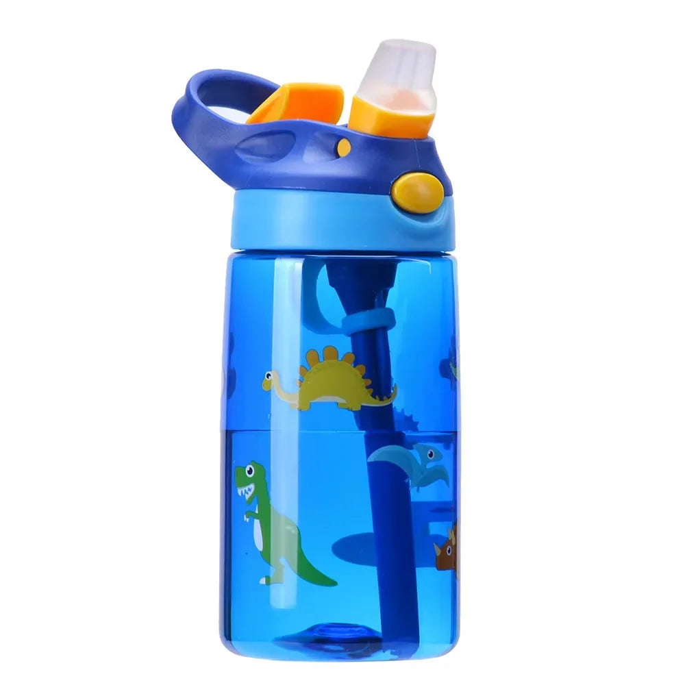 Kids Insulated 316 Stainless Steel Water Bottle with Straw, BPA-Free Sports Metal Water Bottle for Home, Office or Car, 14 OZ