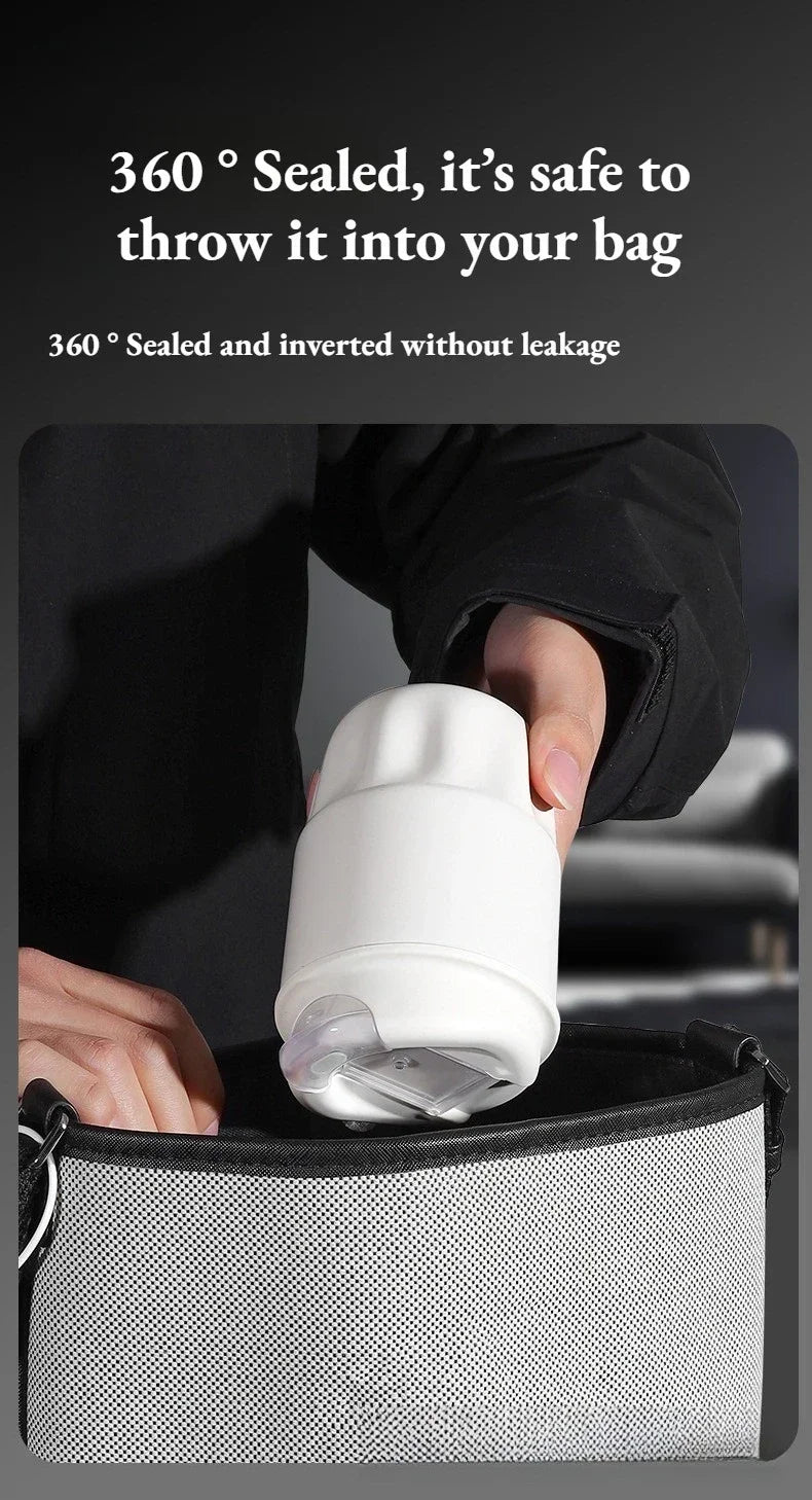 260ML 450ML  Thermal Coffee Mug Leakproof Portable Travel Tumbler with Lid Stainless Steel Cup for Car Work Hot Cold Drink