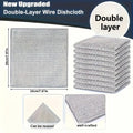 Dishcloth for Kitchen Magic Towel Kitchen Cloths Thickened Microfiber Wash Cloth Wire Dishwashing Rag Scouring Pad Cleaning Tool