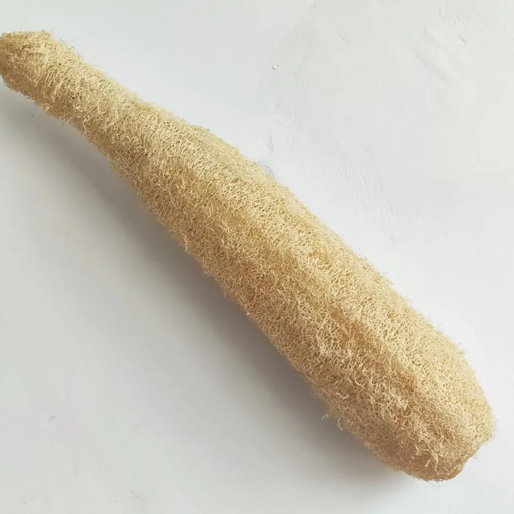 35-40cm Natural Loofah Sponge 100% Plant Fiber Fluffy After Washing Eco-Friendly for Bath Kitchen Cleaning Reusable Scrubber