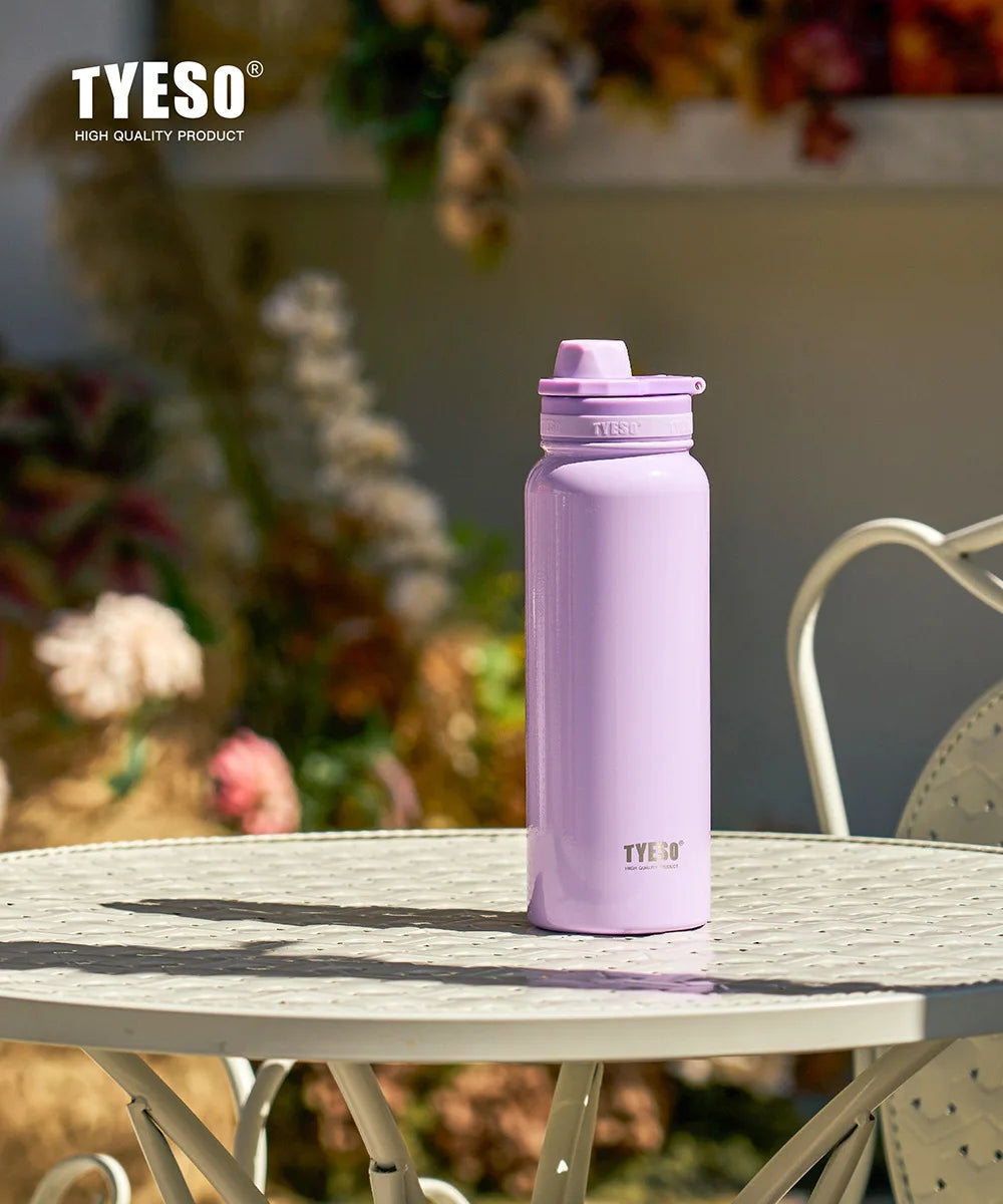 TYESO Stainless Steel Thermal Cup Car Insulated Flask Water Tumbler for Outdoor Sports Thermos Bottle Travel Vacuum Flasks